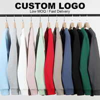 Sweat-shirt col rond minimaliste en coton de luxe 350G pour homme – Haut décontracté ample – Points de vente du produit