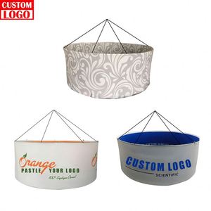 Banner Colgante de Techo para Ferias Comerciales, Impresión por Sublimación Completa Personalizada, Marco de Aluminio de Doble Cara, MOQ Bajo, Gran Venta - Product Image 1