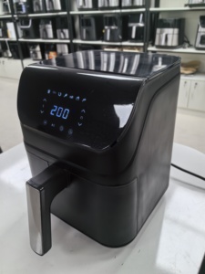 Friteuse à air numérique tactile en acier inoxydable 8L avec double panier de cuisson - Product Image 6