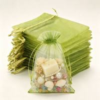 Sacs cadeaux en organza imprimés sur mesure avec cordon de serrage, pochettes en maille transparente pour bijoux, cosmétiques, petits cadeaux de fête, rangement