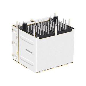 0879-2C2R-DA RJ45 разъем MagJack 100BASE-TX 2X2 ETHERNET RoHS с EMI finger - Product Image 5
