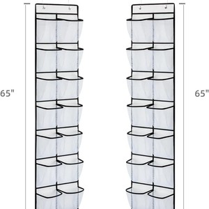 Over Door <b>Shoe</b> Storage Rack 40 Pockets Non Woven Fabric Hanging Organizer For Bedroom Multipurpose Use - Product Image 4