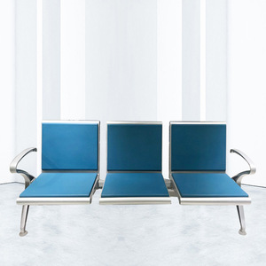 Sillas de espera Bao Xian, fila de 3 asientos con reposabrazos para hospitales, clínicas, aeropuertos y estaciones - Product Image 2