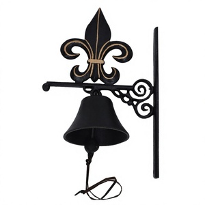 Campanas artesanales de Metal de hierro fundido antiguo, decoración de jardín de granja, campanas de pared antiguas decorativas, decoración de vacaciones de Navidad - Product Image 1