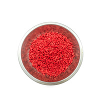 Granulés de résine PVC rouge certifiés ISO9001, qualité moulage par injection, légers, excellente fluidité, pour matière première de chaussures en PVC