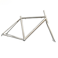 Cuadro de Bicicleta de Carretera de Aleación de Titanio Gr9 Personalizado Premium, Mecanizado CNC Hecho a Mano para Diseño de Cuadro de Bicicleta de Carreras