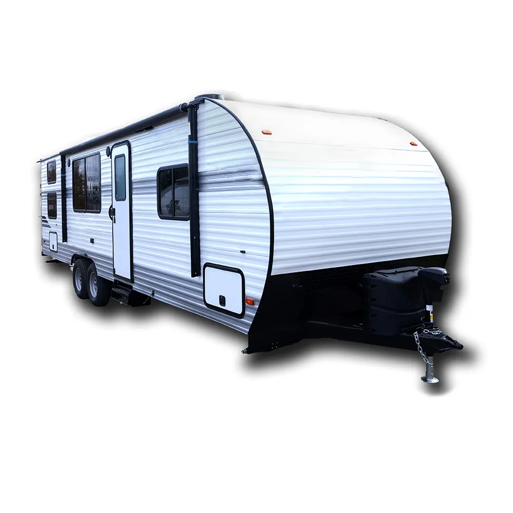 22FT Affordable Pricing Caravan Camper Four Wheelers Toy Hauler