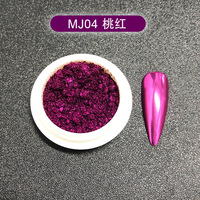 Poudre holographique brillante effet miroir chrome pour ongles, poudre pigmentée à effet métallique pour la décoration des ongles au gel UV