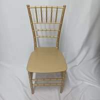 Vente en gros de chaises Chiavari en plastique résine dorée pour hôtel, événement commercial de mariage à vendre