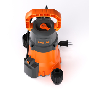 مضخة مستنقع منزلية قياسية من Cleartide بالولايات المتحدة الأمريكية مضخة مياه غاطسة لمعالجة مياه الصرف الصحي للقبو - Product Image 1