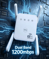 Extenseur et répéteur Wi-Fi haute puissance 1200 Mbps, longue portée, 4 antennes, prise EU/US