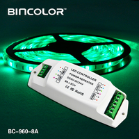 Répéteur d'alimentation LED RGB 3 canaux 5V-24V Bincolor BC-960-8A - Ventes Flash