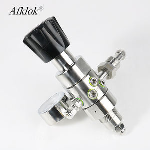 Regulador de presión de control de cilindro de hidrógeno N2o de oxígeno industrial de gas de laboratorio OEM de alta pureza con dos manómetros de alta presión - Product Image 4