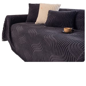 Plush <b>Sofa</b> <b>Cover</b> One-piece Full Coverage Non-slip Warm Polyester 145-185CM Machine Washable - Product Image 5