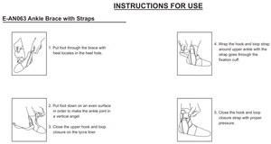 E-life E-ANC063 penstabil pergelangan kaki Coolfit dapat disesuaikan olahraga desain kustom dukungan penstabil pergelangan kaki - Product Image 4