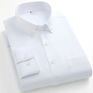 <span class=keywords><strong>Chemise</strong></span> de bureau décontractée et formelle à manches longues et col en V pour <span class=keywords><strong>homme</strong></span>, en coton tissé respirant, infroissable, collection automne, OEM/ODM QingLai - Product Image 5