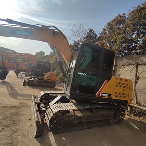 Excavatrice Sany SY95C de haute qualité, originale et peu coûteuse, de taille moyenne (9 tonnes), idéale pour les travaux de terrassement. - Product Image 2