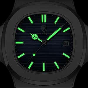POEDAGAR 613シンプルファッションメンズ時計高級レトロアンティークスポーツクォーツ時計防水ルミナミ式Reloj Montre腕時計 - Product Image 5