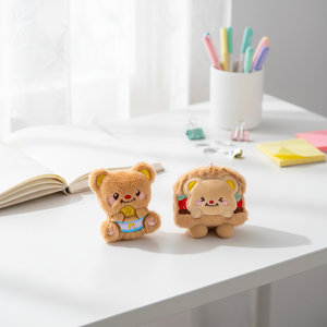 Breloques de sac promotionnelles en gros, mini-porte-clés personnalisés, jouets en peluche doux en coton, mignons et personnalisés ChunXin - Product Image 2