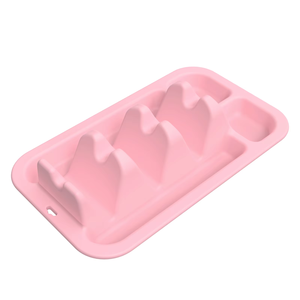Lebensmittel qualität Silikon Taco Platten halter Hitze beständiger Silikon Serviert ablett Stand Taco Rack Mit Trennwänden Wieder verwendbarer Taco Halter - Product Image 6