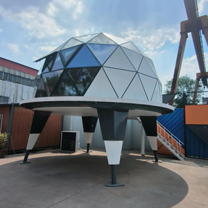 Moderna Mini Casa a Capsula a Cupola con Telaio in Acciaio Impermeabile per Soggiorno, Camera da Letto, Villa, <span class=keywords><strong>Hotel</strong></span>, Resort - Product Image 6