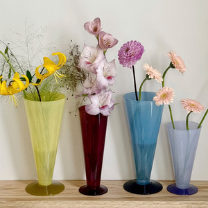 Jarrón de Vidrio de Colores Creativo para Decoración de Mesa de Comedor, Arreglos Florales, Jarrón Hidropónico, Centro de Mesa para Bodas - Product Image 4