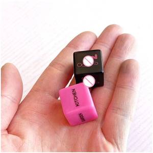 <span class=keywords><strong>Juegos</strong></span> para Adultos, 2 Piezas/Par, Dados Eróticos de Acrílico Rosa de 10 mm para Fiestas, Clubes, <span class=keywords><strong>Juegos</strong></span> de Azar, Juguetes para Parejas - Product Image 2