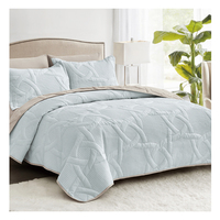Couvre-lit en coton pour lit King Bed Summer Ultrasonic 3 Pcs Couvre-lits et couvre-lits