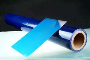 <span class=keywords><strong>Film</strong></span> protecteur <span class=keywords><strong>transparent</strong></span> bleu clair auto-adhésif en PE, facile à déchirer, autocollants temporaires pour le moulage par soufflage <span class=keywords><strong>de</strong></span> surface - Product Image 2