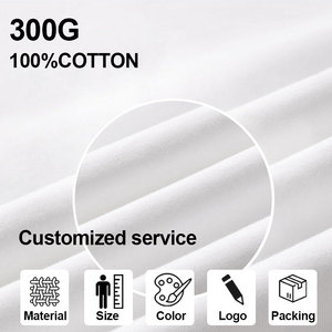 T-shirt en coton lourd 300G, coupe oversize à épaules tombantes, impression de logo personnalisée en sérigraphie - Product Image 4