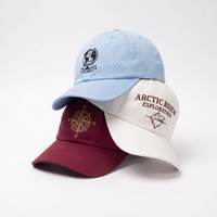Gorras de Béisbol Personalizadas OEM de 6 Paneles con Logotipo Bordado, Gorras de Estilo Vintage de Algodón sin Estructura para Hombre