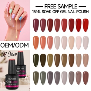 Top Ranking Mixed Colors UV Gel Nail Polish 15ml Full Coverage Smooth <b>Brush</b> Stroke OEM ODM Custom Brand Customization Service - Product Image 1
