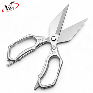 Tijeras de Cocina de Acero Inoxidable Resistentes con Borde Parcialmente Dentado para Cortar Mariscos, Camarones y Cangrejos, de la Mejor Calidad - Product Image 1