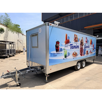 Camion de restauration professionnel, remorque de cuisine mobile personnalisée, équipement en acier inoxydable, chariot de concession, stand de nourriture de rue