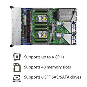 Hpe dl560 gen10 sử dụng máy chủ giá lưu trữ trung tâm dữ liệu ảo hệ thống máy tính riêng - Product Image 3
