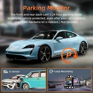 Cámara para Auto W2 de 4 Canales y <span class=keywords><strong>360</strong></span> Grados °   Sistema de Cámara para Auto con Visión Nocturna, Monitor de Estacionamiento, Sensor G y Grabación en Bucle - Product Image 6