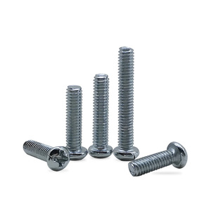 <b>Flat</b> Bottom Round Head Self Tapping <b>Screw</b> Phillips Machine Thread Metric Zinc Plated For Metal Electronics Grade A Level 4 - Product Image 2
