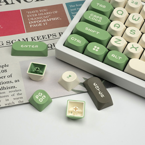 Xvx Keycaps tâm trạng hồ sơ nhuộm-sub PBT chơi game Keycap thiết lập 130 phím cho bố trí ANSI (61/68/84/87/100/104/108) Bàn phím cơ khí - Product Image 4