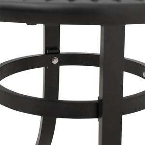 Meubles De café Décorations Marché Parapluie <span class=keywords><strong>Parasol</strong></span> <span class=keywords><strong>Petite</strong></span> <span class=keywords><strong>Table</strong></span> En Métal Noir Patio <span class=keywords><strong>Table</strong></span> de Jardin avec Trou Pour Parapluie - Product Image 6