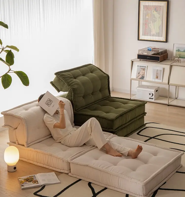 Lounge Fancy componibile soggiorno due posti tessuto moderno prezzo basso divano lungo mobili per la casa set di divani modulari