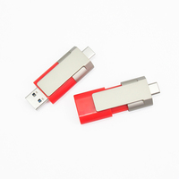 Memoria USB 2 en 1 de 64 GB OTG Tipo C 2.0, Mini Memoria Externa para Teléfono Inteligente