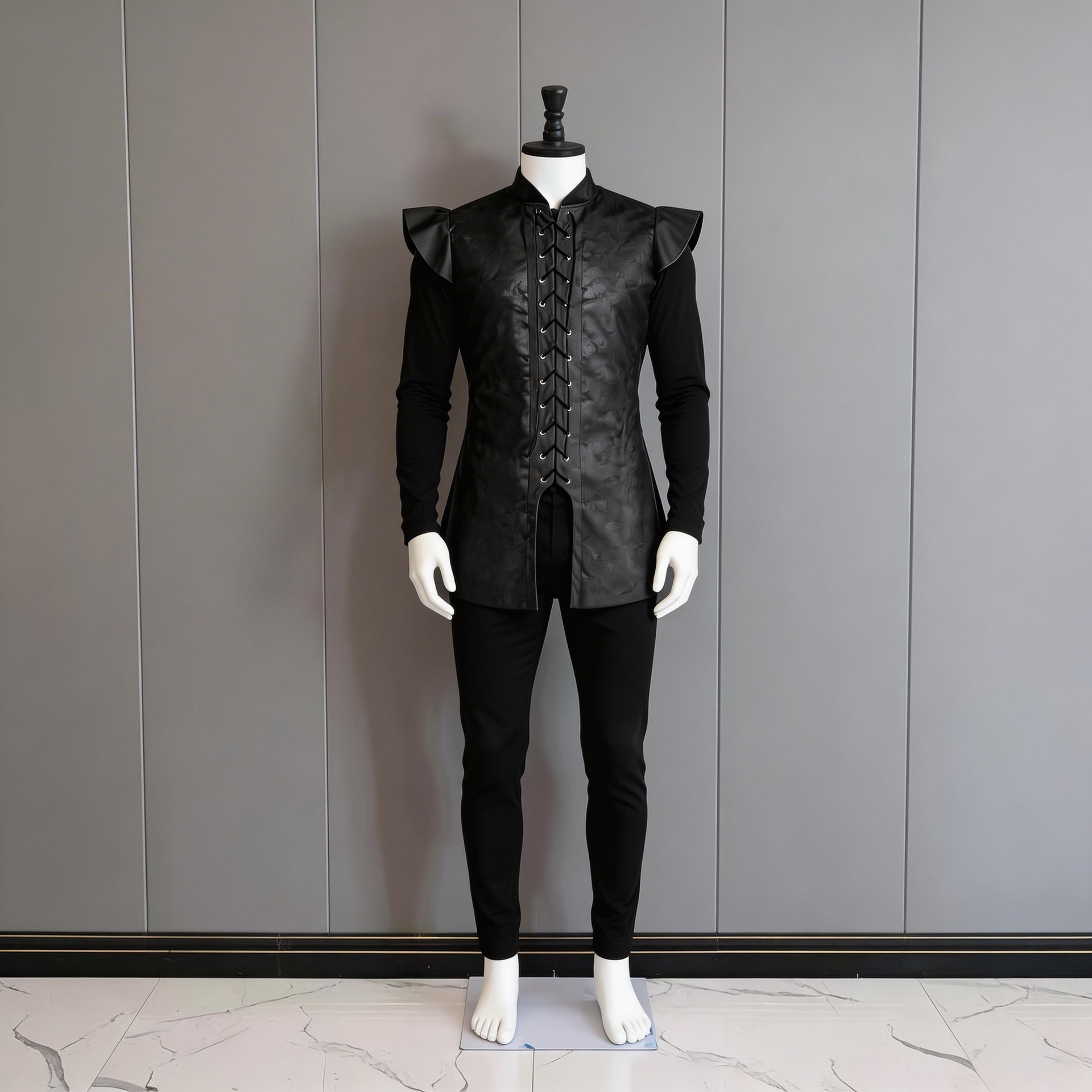 26GZ3302 Jon Snow cosplay outfit (vest, top, and pants)