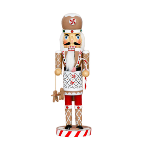 <span class=keywords><strong>Bonhomme</strong></span> <span class=keywords><strong>en</strong></span> pain d'épices <span class=keywords><strong>Casse</strong></span>-<span class=keywords><strong>noisette</strong></span> Bestwish 36CM <span class=keywords><strong>en</strong></span> <span class=keywords><strong>bois</strong></span> massif, imprimé UV brillant, écologique, ornement de Noël moderne artisanal - Product Image 4
