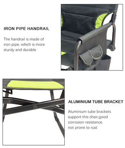 Chaise pliante portable haut de gamme robuste pour maquillage, pêche et loisirs à la plage, chaise de réalisateur - Product Image 4