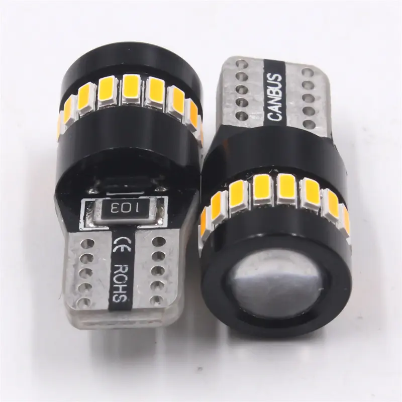 T10 Car Bulbs Light Bulbs Canbus Error Free T10 18Smd 194 W5W Yellow White Red Blue T10 Led Interior Lights Tail led light h4