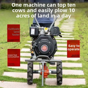 Motoculteur Bi-énergie 170F Essence/Diesel pour le Labourage des Rizières, des Terrains Sèches, le Creusement de Fossés et la Réhabilitation des Terres – Machine Agricole - Product Image 5
