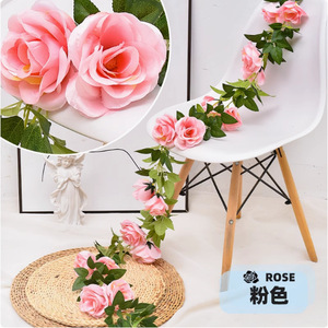 Old Farmer Plants Artificial Rose Vine 45 Heads Spring Style Decor For Valentine's Day - Product Image 2