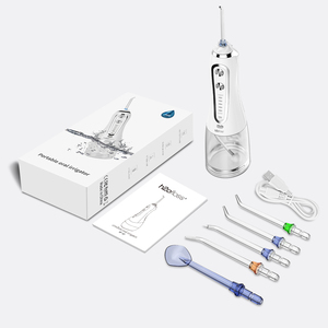 H2ofloss OEM, superventas, hilo <span class=keywords><strong>dental</strong></span> de agua portátil, limpiador de dientes inalámbrico, 300ML, 5 modos, impermeable, IPX7, <span class=keywords><strong>irrigador</strong></span> bucal - Product Image 1