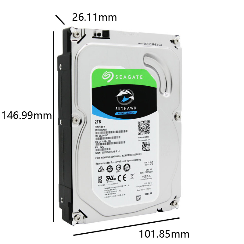 Seagate - ST6000VX001 - HDD 6TB SATA 7.2k SkyHawk