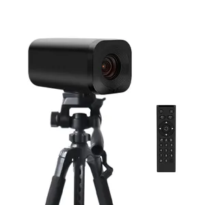 Kamera USB siaran langsung, peralatan Streaming optik 18X dengan remote control